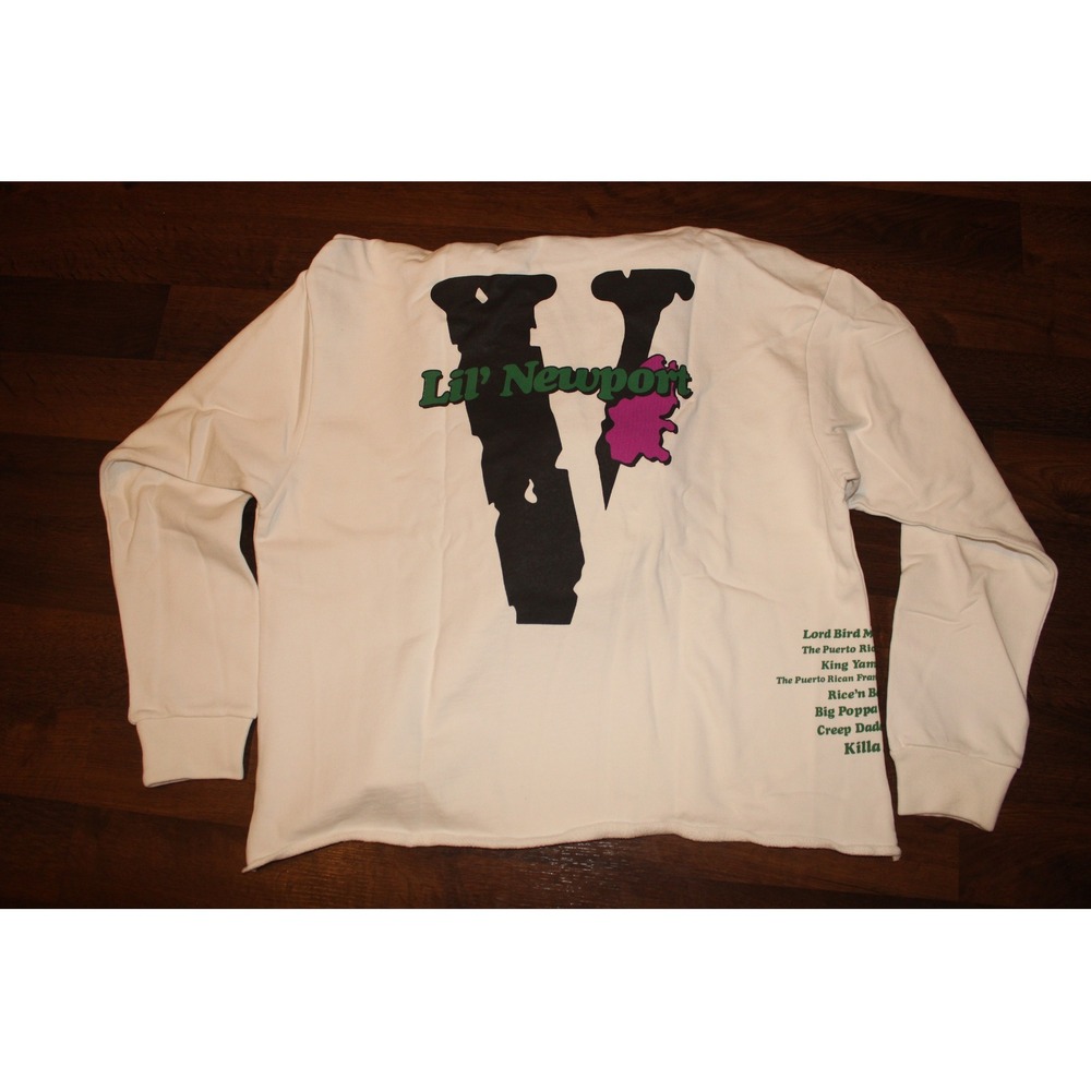 VLONE‎ Lil Newport ASAP Yams Graphic Crewneck Pullover Hoodie Size Large NWOT